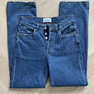 DUER Midweight Denim Loose Straight - Medium Blue, 25x32